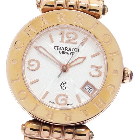 CHARRIOL Alexander ACS.51.801 Date white Dial Quartz Ladies Watch - Picture 1 of 6